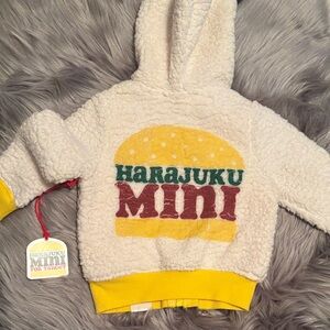 Harajuku Mini by Gwen Stefani hamburger Sherpa style hoodie